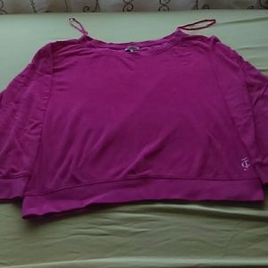 Juicy Couture Hot Pink Velvet Sweater