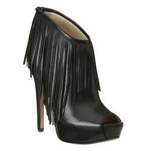 Nine West Charmaine Fringe Booties