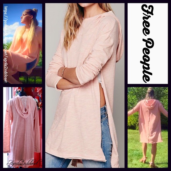 Free People Sweaters - SOLD Free People Tunic Hoodie Cape Pullover