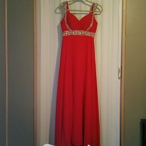 Beautiful red prom dress