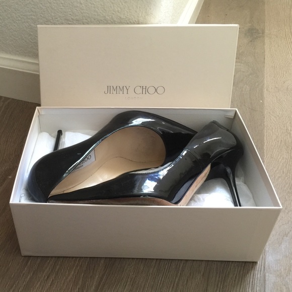 Jimmy Choo Black Patent Leather Pumps