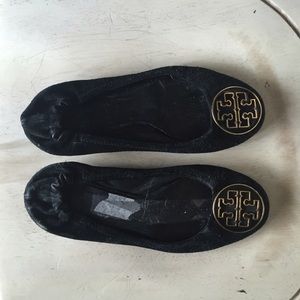 Tory Burch classic black flats! Orig $220 now $39