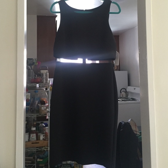 Jessica Simpson Popover Sleeveless Dress (Black) - Picture 2 of 4