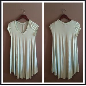 Mint green t shirt dress