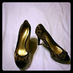 Leopard print heels