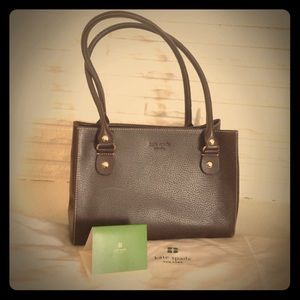 Authentic Kate Spade brown leather handbag