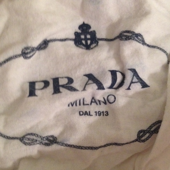 Prada dust bag about 10" inches and 6" inches wide