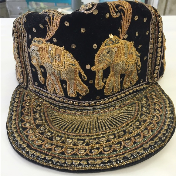 Embroidered elephant hat