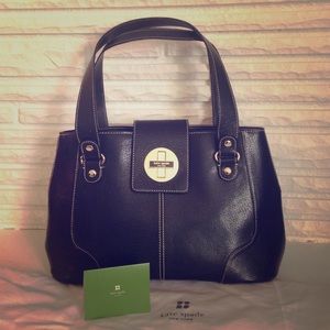Kate Spade black leather handbag
