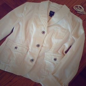 White cotton lightweight coat by Gap