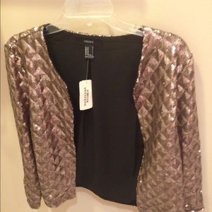 Metallic glam jacket