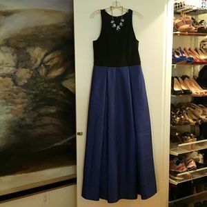 Betsy & Adam dress.  Blue-Purple and black