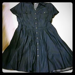 A cute blue jean dress