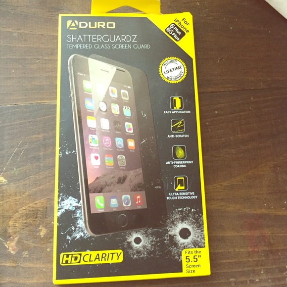 Duro tempered glass screen guard for iphone 6 plus