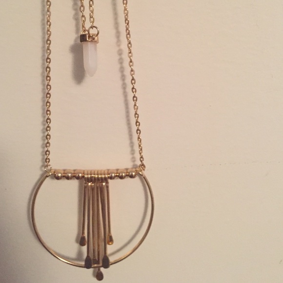 Beautiful mod cloth necklace