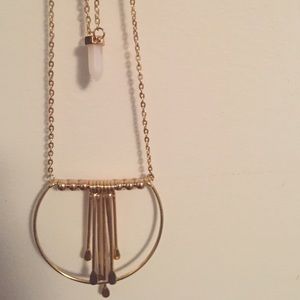 Beautiful mod cloth necklace