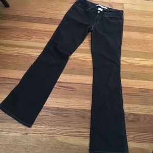 GAP ULTRA Low Rise Black Jeans Sz 8 Long 34" ins.
