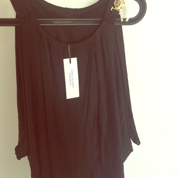 NWOT Versace womens silk jersey top