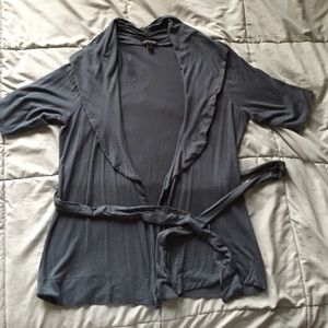 Short sleeve wrap cardigan