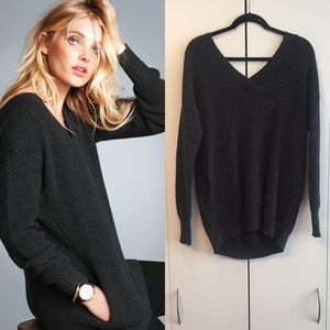 Victoria's Secret Double V-Neck Tunic Sweater
