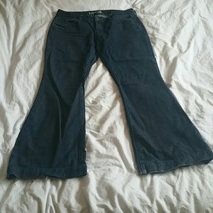 Wide Leg Express Dark Blue Jeans