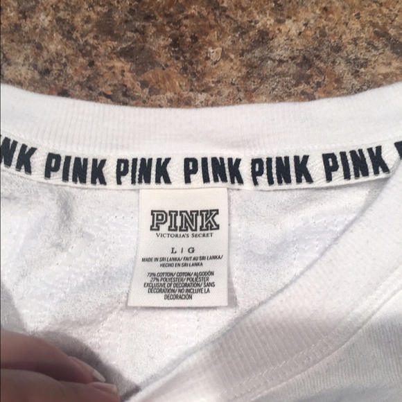 Victoria's Secret Pink Sequin High Low Crew Neck - Picture 3 of 3