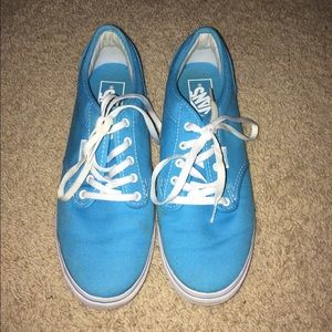Bright blue Vans!