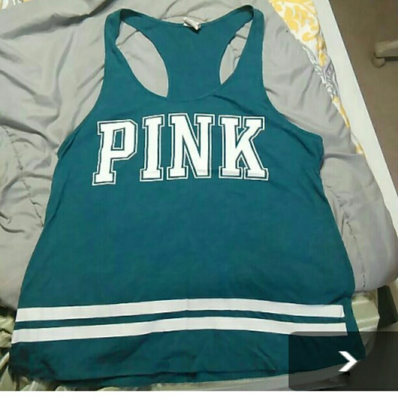 VS PINK Teal Workout Tank