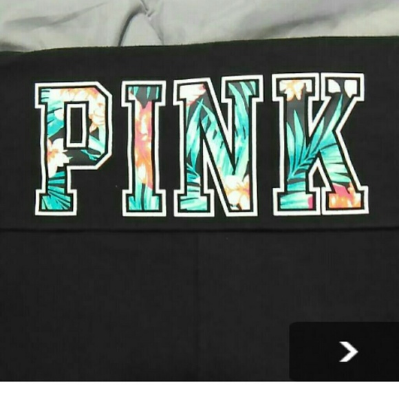 VS PINK Tropical Yoga Shorts