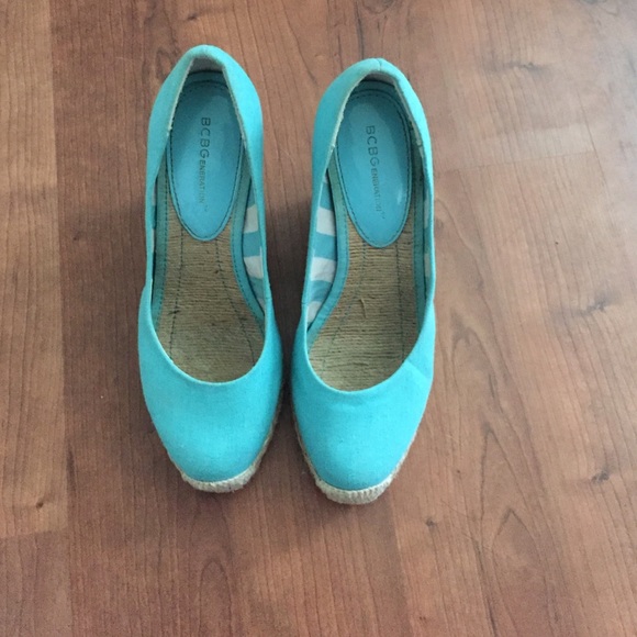 Blue BCBG Wedges