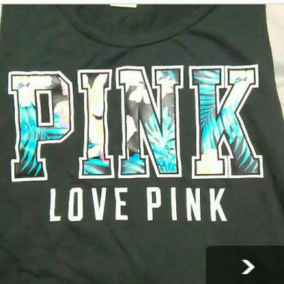 VS PINK Tropical Muscle Shirt