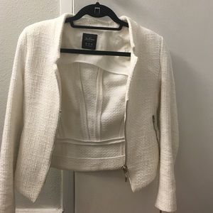 White Tweed Zara Blazer