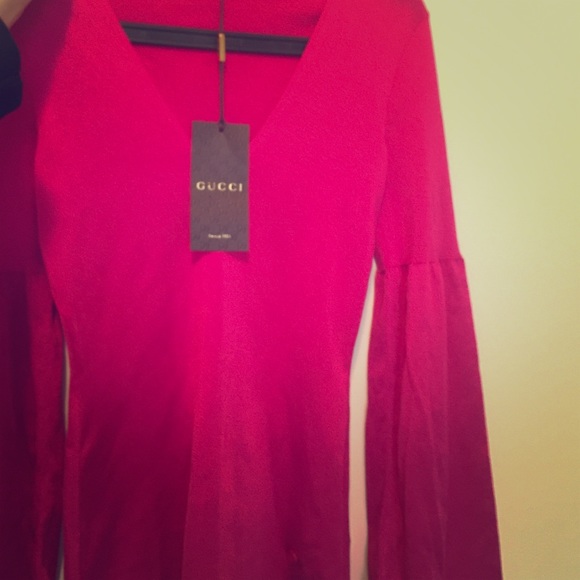 NWOT Pink Gucci sweater top 2013 collection