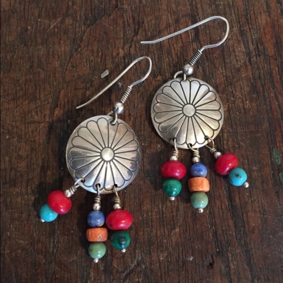 Sterling Silver Boho Southwest Earrings
