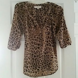Leopard print blouse