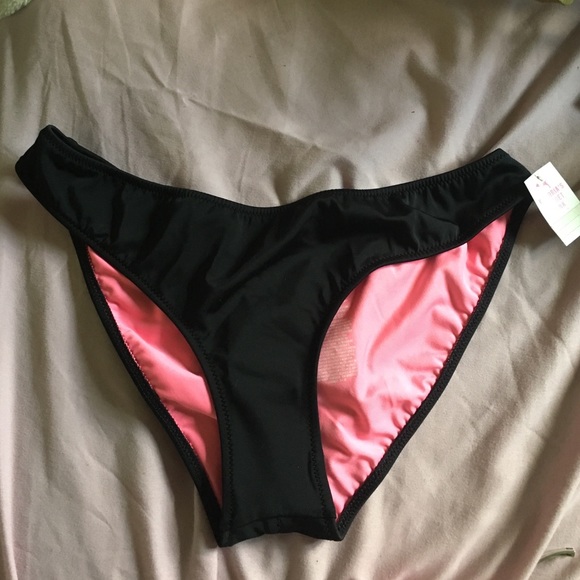 New w tags Victoria's Secret pink black bottom
