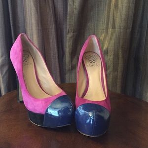 💃🏻HOST PICK💗🎉Suede & patent Vince Camuto pumps