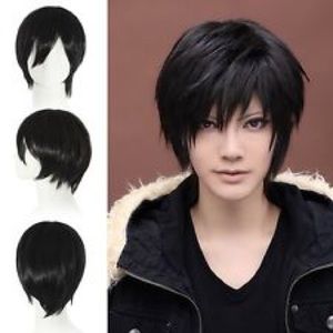 Short Black Cosplay Wig