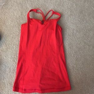 Red lulu lemon top