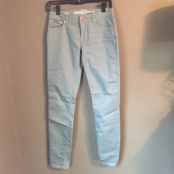 Light blue/mint colored skinnies - never worn - Picture 1 of 3