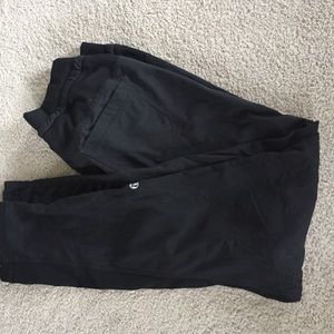 Black lulu lemon studio pants. No lining.