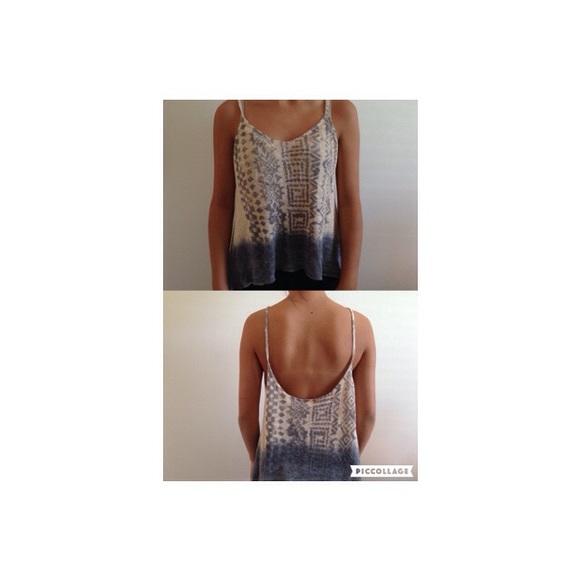 SUPER TRENDY OPEN BACK TRIBAL TANK !! BRAND NEW