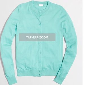 Aqua blue j crew cardigan!