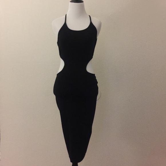 NWOT Black Strappy Dress - Picture 2 of 4