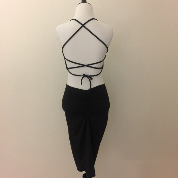 NWOT Black Strappy Dress - Picture 3 of 4