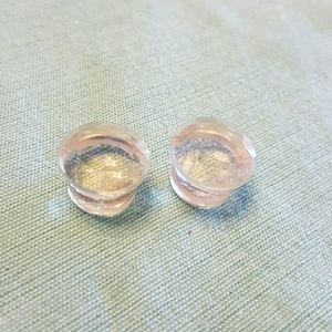 Clear stone plugs 5/8