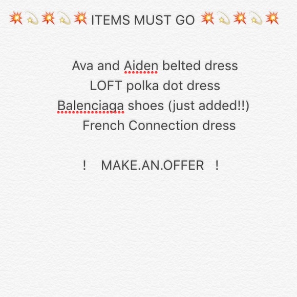 Make me an offer - items MUST go!