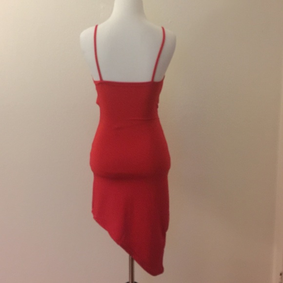 NWOT Red Cut Out Bodycon Dress - Picture 3 of 4