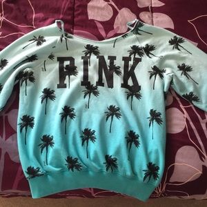 Ombré Pink Palm tree sweatshirt. 🎀