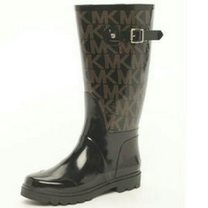 Authentic Michael Kors logo rain boots...
